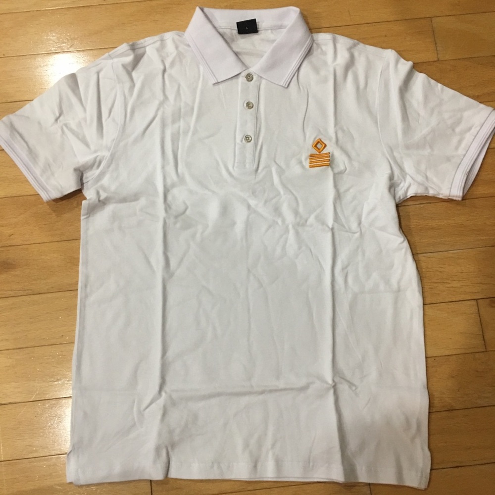 Sailor’s T-shirt men broidered large white new.